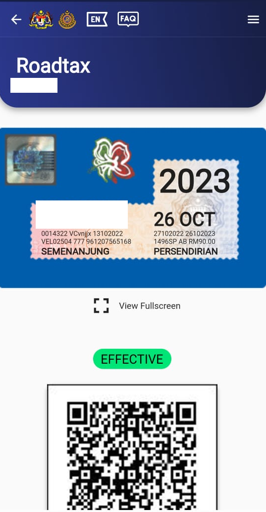 Malaysia Digital Road Tax